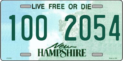 NH license plate 1002054