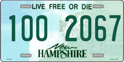 NH license plate 1002067