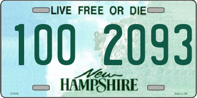 NH license plate 1002093