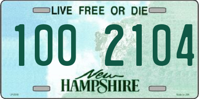 NH license plate 1002104