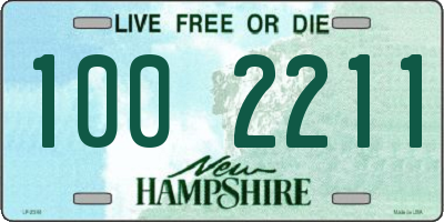 NH license plate 1002211