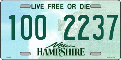NH license plate 1002237