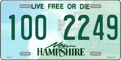 NH license plate 1002249