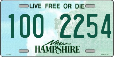 NH license plate 1002254