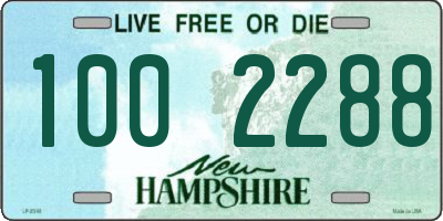 NH license plate 1002288