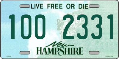 NH license plate 1002331