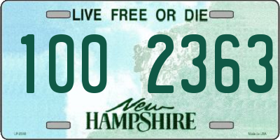 NH license plate 1002363