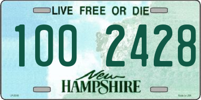 NH license plate 1002428
