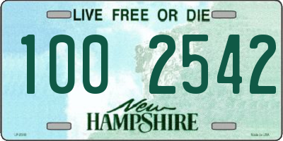 NH license plate 1002542