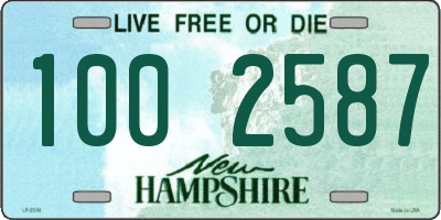 NH license plate 1002587