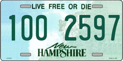 NH license plate 1002597