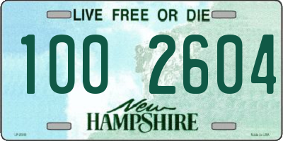NH license plate 1002604