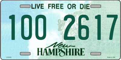 NH license plate 1002617