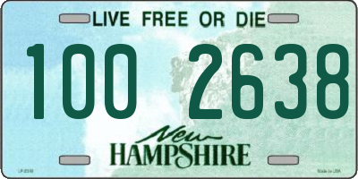 NH license plate 1002638