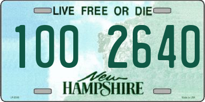 NH license plate 1002640