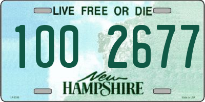 NH license plate 1002677