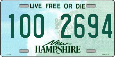 NH license plate 1002694