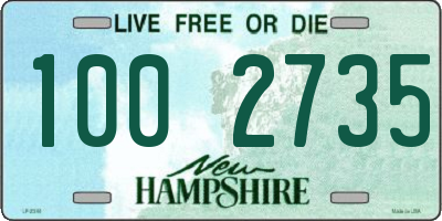 NH license plate 1002735