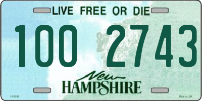 NH license plate 1002743
