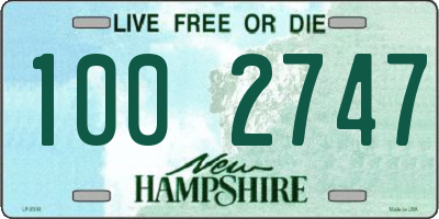 NH license plate 1002747