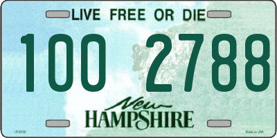 NH license plate 1002788