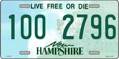 NH license plate 1002796
