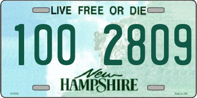 NH license plate 1002809