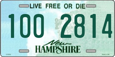 NH license plate 1002814