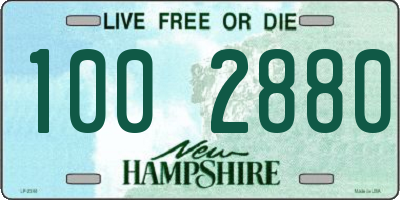 NH license plate 1002880