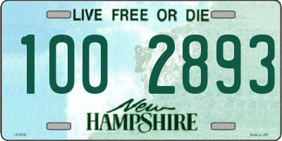 NH license plate 1002893