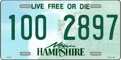 NH license plate 1002897