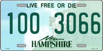 NH license plate 1003066