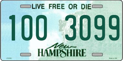 NH license plate 1003099