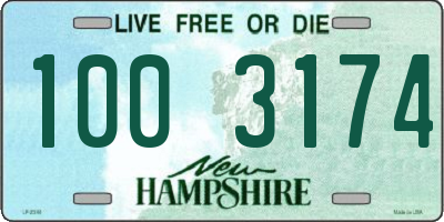 NH license plate 1003174