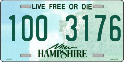 NH license plate 1003176
