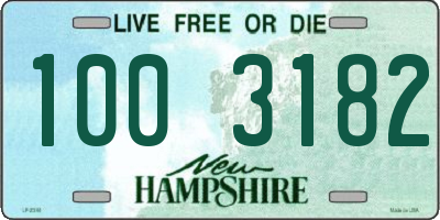 NH license plate 1003182