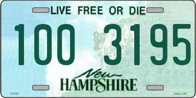 NH license plate 1003195