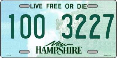 NH license plate 1003227