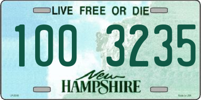 NH license plate 1003235