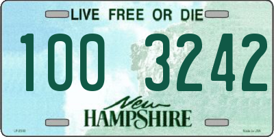 NH license plate 1003242