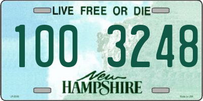 NH license plate 1003248