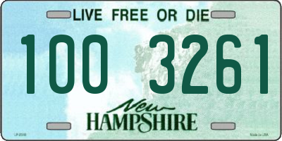 NH license plate 1003261