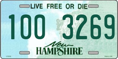 NH license plate 1003269