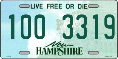 NH license plate 1003319