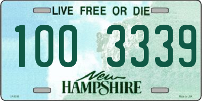 NH license plate 1003339