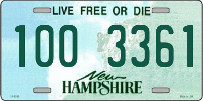 NH license plate 1003361