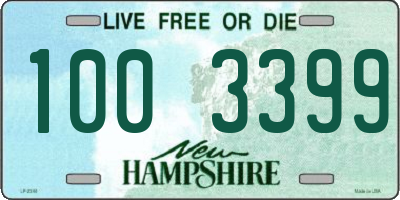 NH license plate 1003399