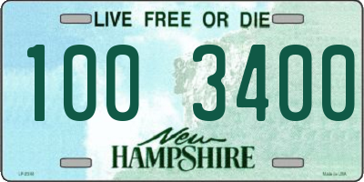 NH license plate 1003400
