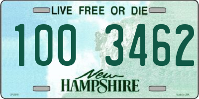 NH license plate 1003462