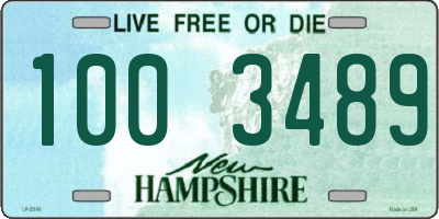NH license plate 1003489
